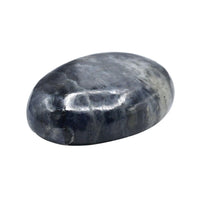 Iolite Palm Stone - Pocket Massage Worry Stone for Natural Body Chakra Balancing, Reiki Healing and Crystal Grid Iolite