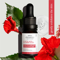 Juicy Chemistry Lactic Acid and Flower Acids Serum, 10 ml, Gentle Exfoliating Serum for Glowing Skin