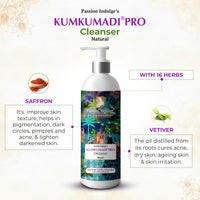 Passion Indulge Professional skin glowing face cleanser KUMKUMADI PRO -500 ml | For Pigmentation & All skin type