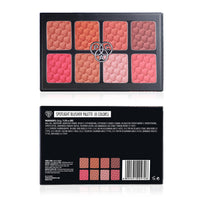 PAC Spotlight Blusher Palette x8 | Natural Brightening Lip Color Long Lasting Matte HD Finish Blush for Face Makeup | 8 Lightweight Glow Shades | Highly Pigmented & Blendable for All Skin Type - 6g