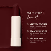 Carlton London Velvet Satin Glitterati Bullet Long Stay Lipstick |Enriched with Vitamin E, Castor oil | Intense Colour, Moisturised Lips, Smooth & Light |Upto 8 hrs - 4Gm. (pumpkin spice)