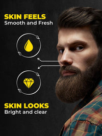 Beardo Ultraglow Face Wash for Men | Red Algae, White Lily & Menthol for Brightened, Hydrated and Refreshing Skin | Face Wash for Tone Brightening and Glowing Skin | Suitable for All Skin Types | 100ml