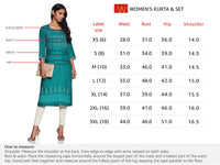 W for Woman Women's  Straight Synthetic Winter Kurta