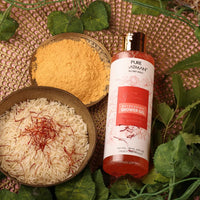 Pure aatman Rice Granuale with kesar Extract With Refreshing soft & gentle shower gel for nourishment Deep Cleansing Body Wash