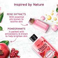Pears Naturale Brightening Pomegranate Body Wash 250 ml|| 100% Natural Ingredients|| Liquid Shower Gel with Glycerin for Glowing Skin - Paraben Free