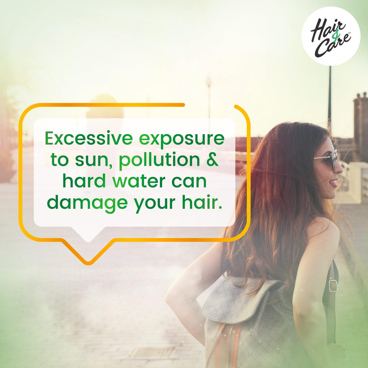 Hair & Care Triple Blend Damage Repair Non-Sticky Hair Oil with Aloe Vera, Olive Oil & Green Tea, 300 ml + 100 ml