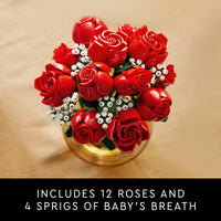 LEGO Icons Bouquet of Roses, Artificial Flowers for Home Dcor, Gift for Mother's  Day, Anniversary or Any Special Day, Unique Build and Display Model from The Botanical Collection, 10328