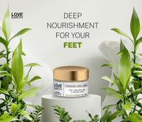Love Earth Organic Foot Cream With Green Tea & Jojoba Oil For Cracked Dry and Rough Heels 50gm