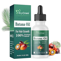 TryOnes Professional Hair Serum for Frizzy Hair||Serum for Women & Men||All Hair Types for Frizz-free, Smooth & Glossy Hair||Batana Hair Oil Serum_30ML
