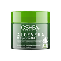 Oshea Herbals Aloe Vera Face Gel for Men & Women 300ml | Reduce Age Spots, Nourishes & Hydrates Skin | Enriched with Aloevera & Green Tea Extract | Ideal for All Skin & Hair Types