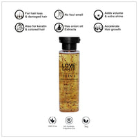 Love Earth 10 In 1 Hair Growth Oil|Soybean Oil, Black Seed Oil, Jojoba Oil, Sweet Almond Oil, Coconut Oil, Castor Seed Oil, Spikenard Oil, Ashwagandha Oil, Graecum Seed Oil, Zizanoides Root Oil|100ml