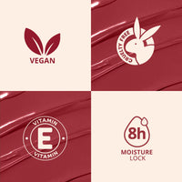 Carlton London Liquid Matte Chuffed Kiss Mocha Me Lipsticks |Enriched with Vitamin E, Avocado Oil | Matte Finish, Non-Sticky and Non-Drying | Upto 12 Hrs- 3ML (Merlot Red)