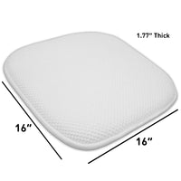 Sweet Home Collection Cushion Memory Foam Chair Pads Honeycomb Nonslip Back Seat Cover 16