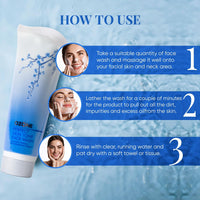 Ozone Perfect Skin Tone Face Wash For Men & Women | Ideal For All Skin Types Helps in Nourishing, Glowing & Moisturising The Skin | Enriched with Aloe Vera, Lemon & Cucumber -100 g (Pack of 1)
