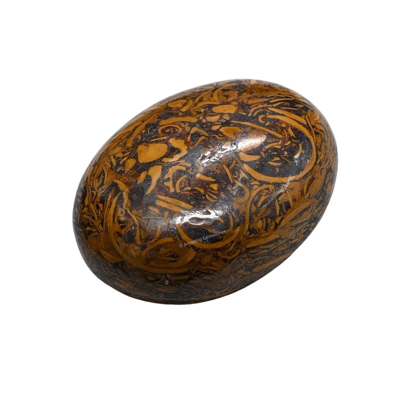 Mariyam Jasper Palm Stone - Hot Massage Worry Stone for Natural Body Chakra Balancing, Reiki Healing and Crystal Grid Mariyam Jasper