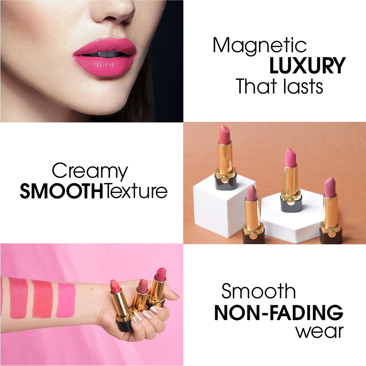Moon Duchess Matte Perfection Lipstick, Strong Pay-off with Color Lock Technology for a Transfer-Proof and Anti-Darkening Charm with SPF, 24 Hour Moisturisation with Vitamin E-4.2g (Maddalyni, 4.2 g)