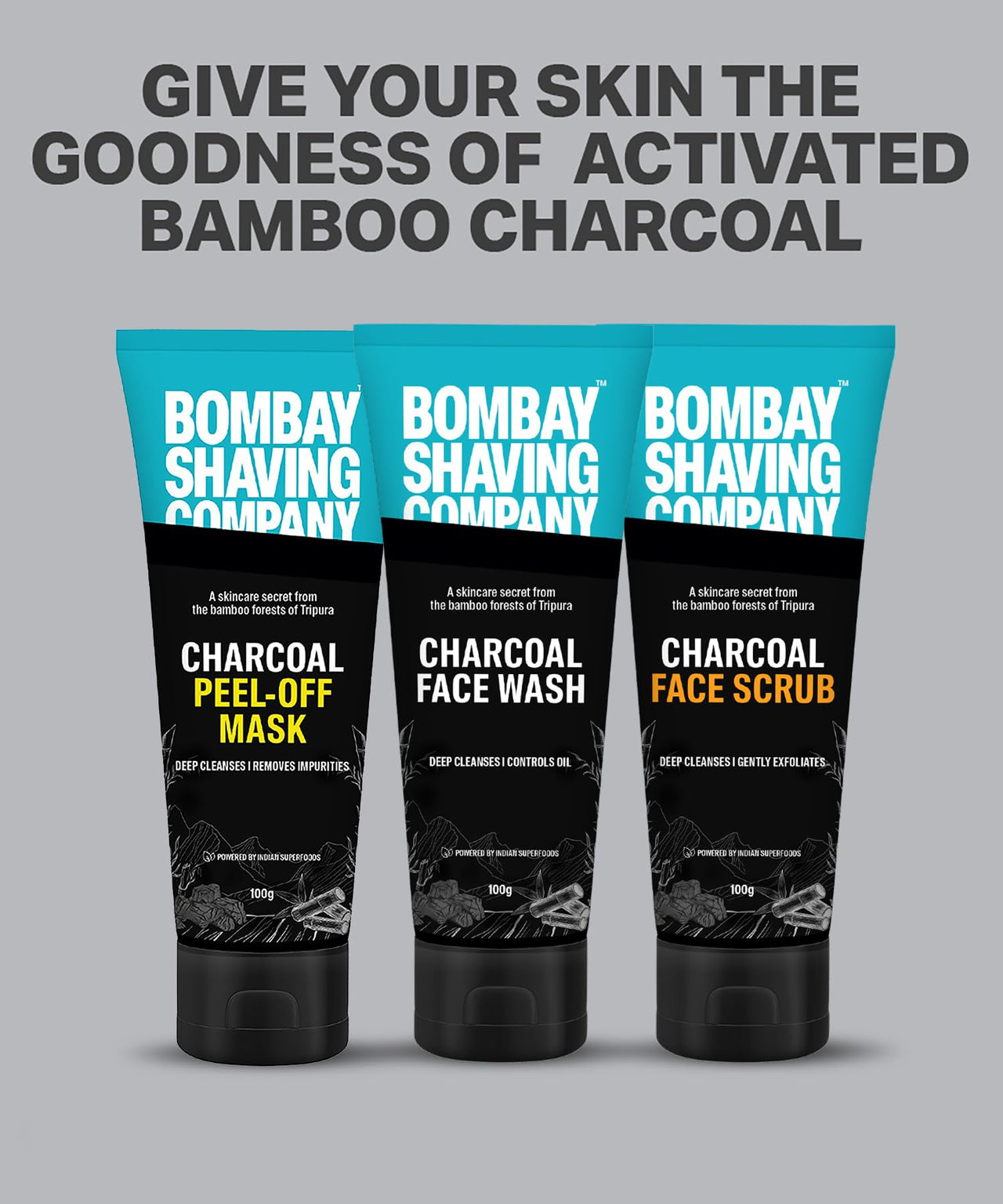 Bombay Shaving Company Activated Charcoal Peel Off Mask With 10X Detoxifying Power, Fights Pollution And De-Tans Skin For Men And Women, 100G (Pack Of 1)