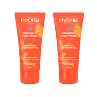 Rivona Naturals Vitamin C Face Wash With Niacinamide & Orange, Kakadu plum| For Women & Men 200ml- Toxin-Free & Oil-Free Face Wash for Acne-Prone, Dry & Oily Skin