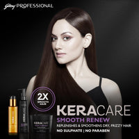 Godrej Professional Keracare Smooth Renew Mask (200g) | Manages dryness and frizz | Enriched with Macadamia Oil & Hydrolyzed Wheat Protein