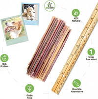 Nature Gnaws - Extra Thin Bully Sticks for Dogs - Premium Natural Beef Bones - Long Lasting Dog Chew Treats for Small Dogs & Puppies - Rawhide Free - 6 Inch 1 Count (Pack of 1)