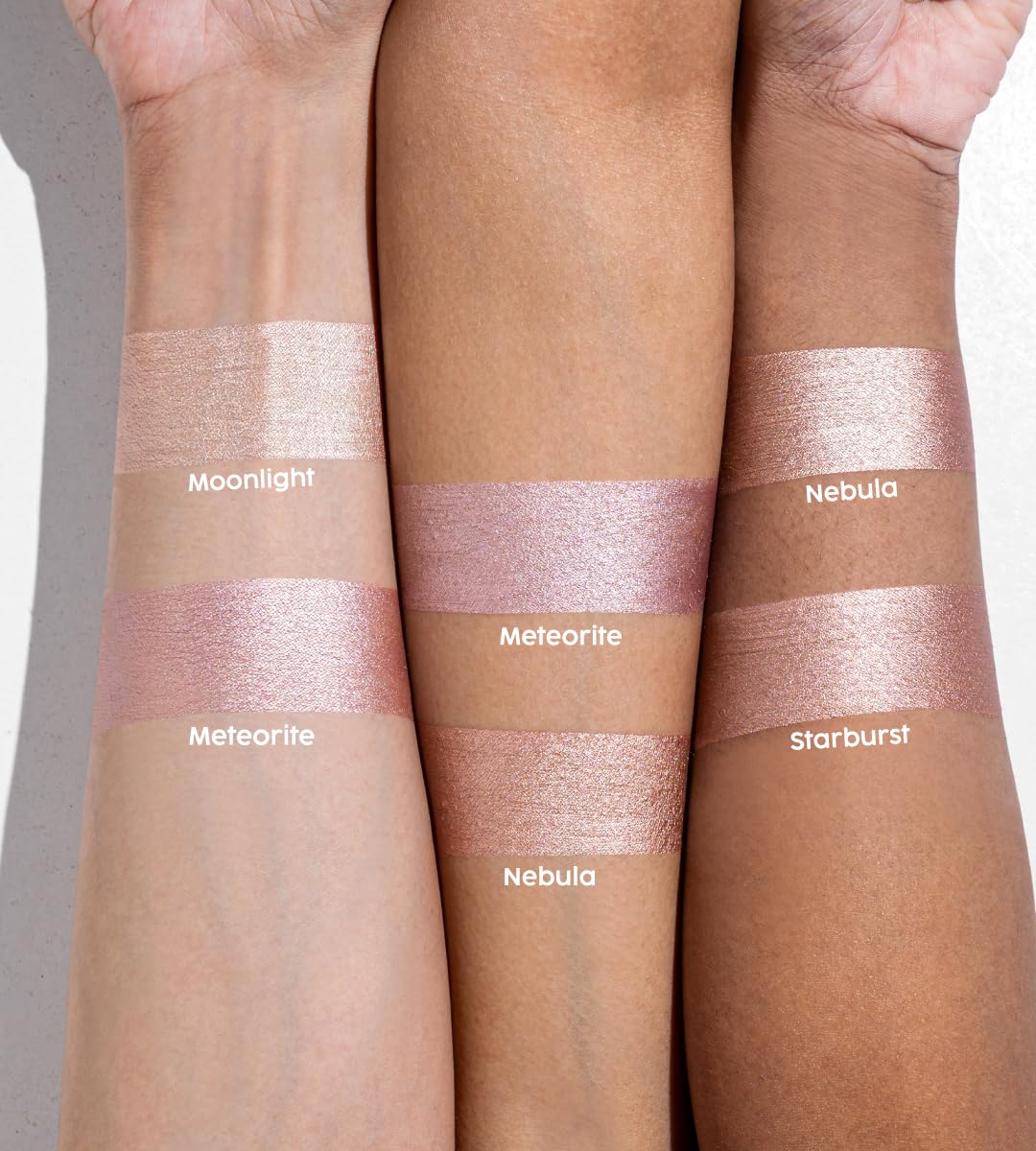 House Of Makeup Liquid Highlighter | High-glow, Smudge-proof Highlighter Makeup For All Skin Tones | Smudge-proof Makeup Highlighter | 6 ml (Meteorite, 6 ml)