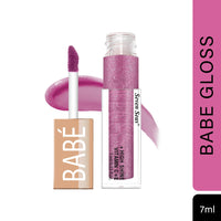 Seven Seas Babe Glittery Lip Gloss With High Shine Lip Color For Glossy Look |Lightweight Non Sticky Lip shiner For Moisturizing Lips (Hot Pink,7ML)