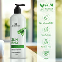 Botanic Hearth Sun Easy 100% Natural Aloe Vera After Sun Lotion, 250 ml - Soothing & Hydrating Sunburn Relief, Non-Greasy Formula Men & Women