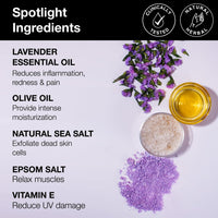 Soulflower Epsom Lavender Bath Salt for Body & Foot Spa, Calming, Relaxing, Muscle Pain Relief, Aromatherapy | Pure & Natural | Sea Salt, Lavender Essential Oil & Vitamin E, 500g (Pack of 1)