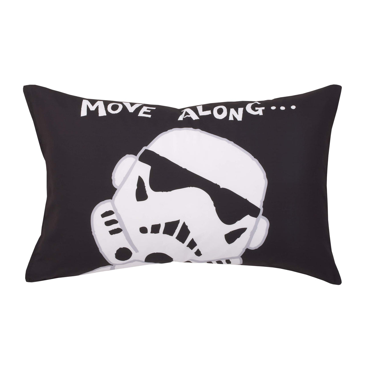 Star Wars Storm Trooper Black and White 4 Piece Toddler Bed Set - Comforter, Fitted Bottom Sheet, Flat Top Sheet, and Reversible Pillowcase