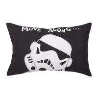 Star Wars Storm Trooper Black and White 4 Piece Toddler Bed Set - Comforter, Fitted Bottom Sheet, Flat Top Sheet, and Reversible Pillowcase
