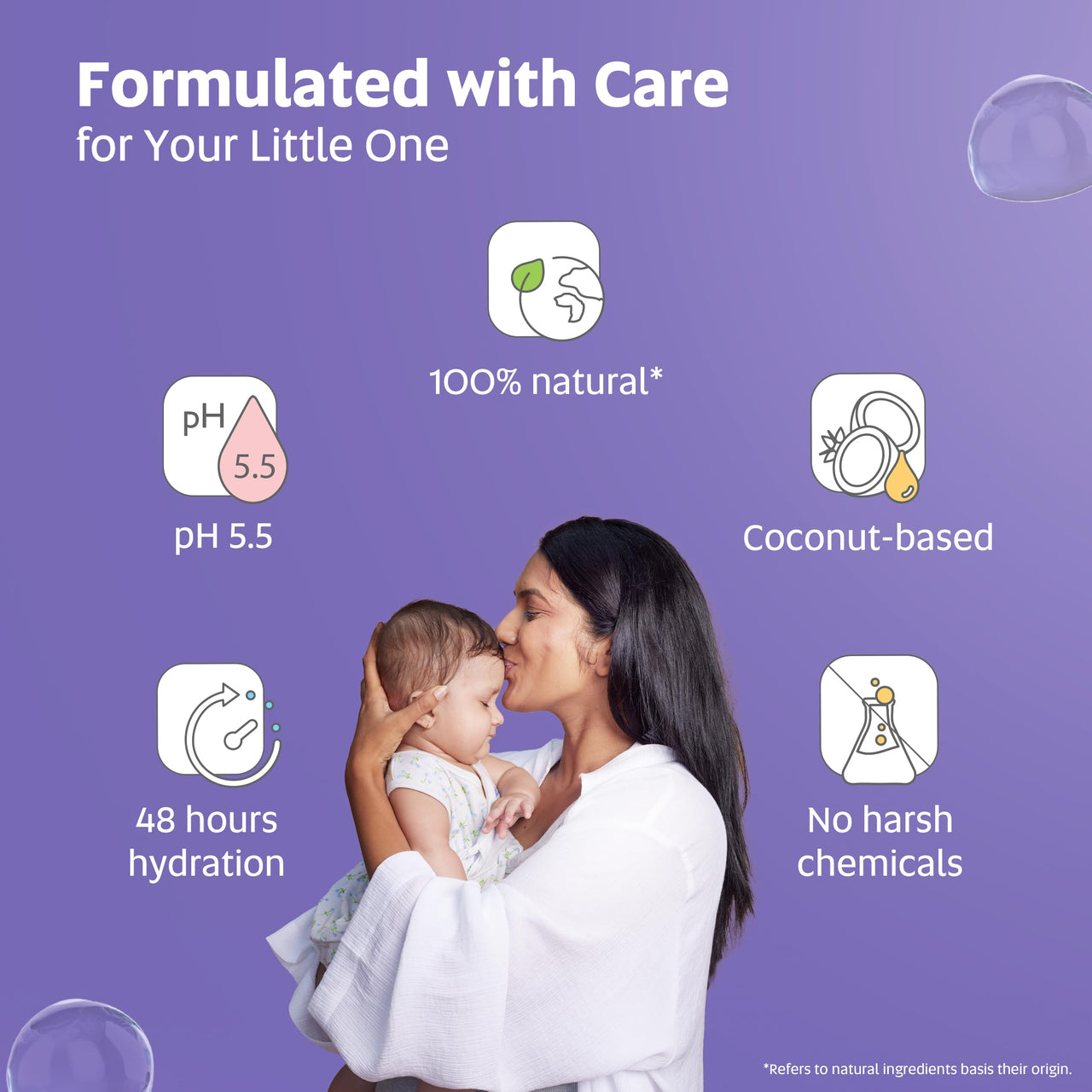 EQUALSTWO Baby Moisturizer, 500ml, 100% Natural Coconut based Daily Baby Skin Care Body Lotion for Nourishing Skin, All Skin Types, PH 5.5, Dermatalogically Tested, No Parabens No Sulphates, Pack 1