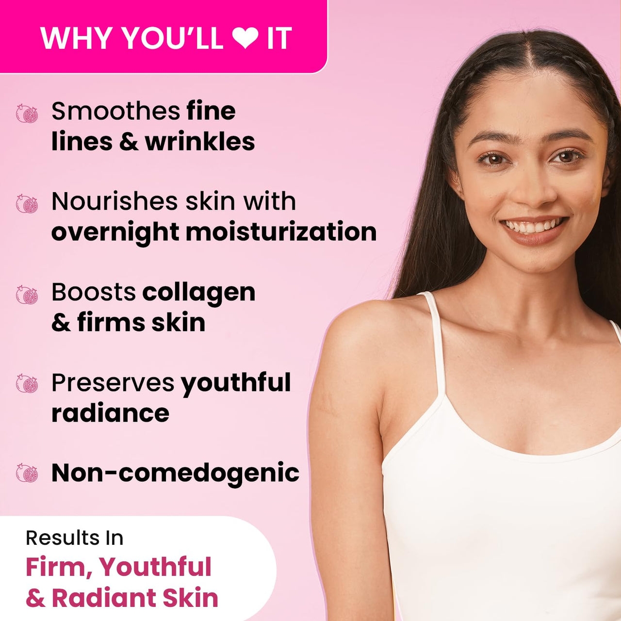 Dot & Key Night Reset Retinol + Ceramide Night Cream | Anti Aging Cream For Women & Men | Reduces Fine Lines & Wrinkles | Oil Free & Non Sticky Moisturizer | For Glowing Youthful Skin | For All Skin Types | 60ml