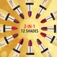 Blue Heaven 2 in 1 Festive Lipstick | Dual Shade | Ultra Lightweight Soft Matte Finish | Long Stay Comfort Wear Lipsticks for Women |C8| 4gm