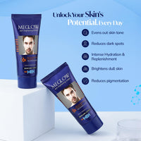 Meglow Skin Brightening & Whitening Cream For Men | Helps to Reduces Dark Spots, Prevents Pigmentation, & Even Tone | Fairness Cream For Men | 50g