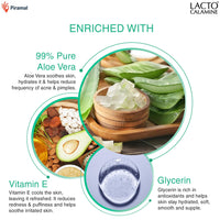 Lacto Calamine Aloe Vera Gel For Face | 150g | Moisturizer For Face With 99% Pure Natural AloeVera, Vitamin E & Glycerin For Hydrating Skin, Body & Hair | No Parabens, No Sulphates