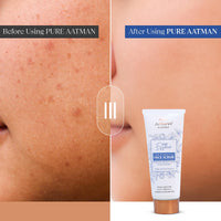Pure Aatman De-Tan Face Scrub with Blueberry Extract & Rice Granules | Powerful Formula that Removes Tan, Blackheads, Sunburn | Gentle Exfoliator for Radiant Skin | Unclogs Pores | Only Natural Ingredient Used | Result Oriented | For Both Men & Women