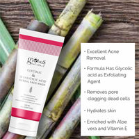 Globus Naturals Glycolic & 1% Salicylic Acid Face Wash & Facial Kit Combo, Anti Acne & Oil Control Formula, For Normal to Oily Skin