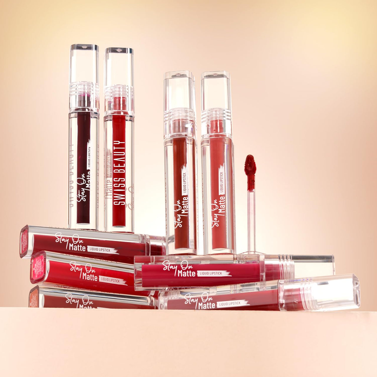 Swiss Beauty Stay On Matte Highly Pigmented Liquid Lipstick | With Vitamin E & Shea Butter | Smudge-Proof and Transfer-Proof | 24 Hour Stay | 2g, Shade- Mellow Mauve