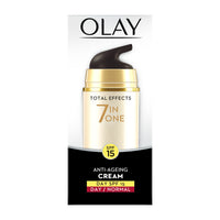 Olay Night Cream Total Effects 7 in 1, Anti-Ageing Moisturiser, 20g And Olay Day Cream Total Effects 7 in 1, Anti-Ageing SPF 15, 20g