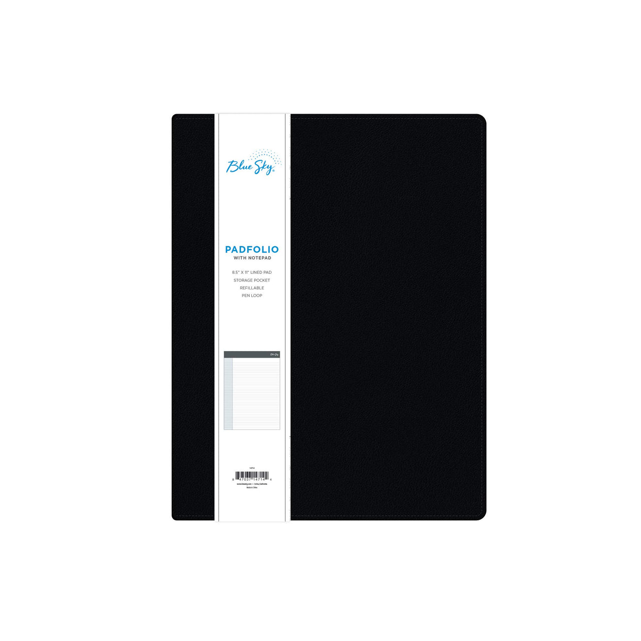 Blue Sky Professional Padfolio: Comprehensive Portfolio and Efficient Document Organizer, Ideal Business Accessory for Modern Professionals, 9.5" x 12" 8.5” x 11"
