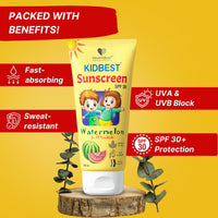 HealthBest Kids Spf 30 Sunscreen For All Skin Type Lotion - Water Resistant, Gentle Formula - 100Ml - Protects Delicate Skin