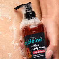 mCaffeine Coffee Body Wash with Berries - Value Pack of 2 | Sweet & Vibrant Berry Aroma | Vit C & E Rich Body Cleanser for Supple Skin | Shower Gel | Sulphate Free Shower Gel for Men & Women - 200 ml