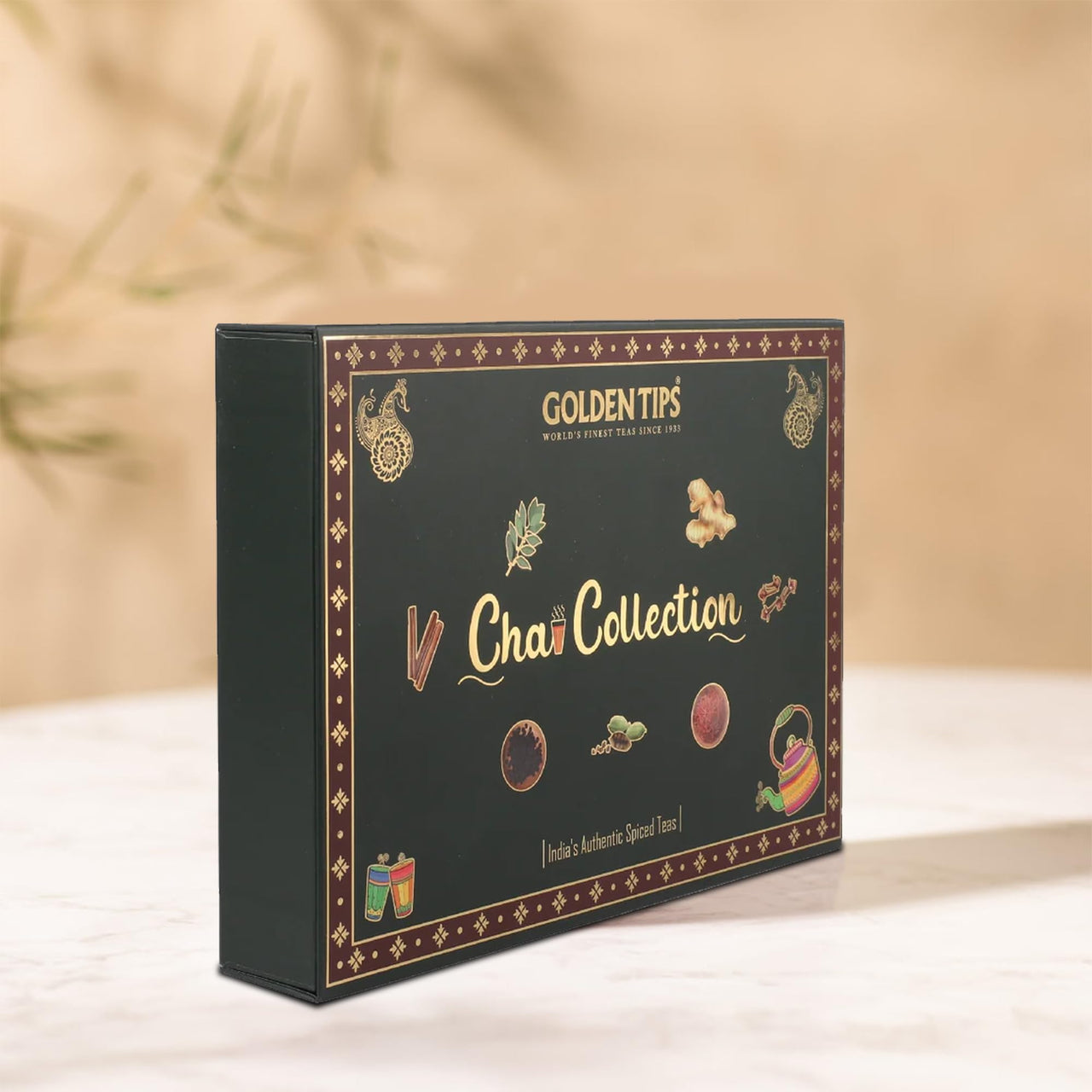 Golden Tips Spiced Tea Gift Set – Masala Chai, Ginger Mastea & Kadak Chai | 3-in-1 Loose Leaf Chai Collection Ideal for Birthdays, Corporate Gifts & Festive Gifting