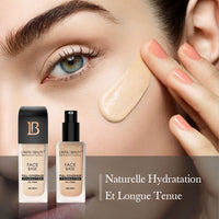 Lakyou Beauty Face Base Full Coverage Foundation 30ml | Oil free full coverage pore fix weightless formula with hyaluronic acid with SPF 20 for all skin type (Soft Ivory)
