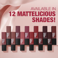 Hilary Rhoda Matte About You Lipstick | Long Lasting & Highly Pigmented Lipstick | Glides Smoothly | Matte Finish | One Stroke Application | Cruelty-Free & Vegan - 3g (Latte Love - Shade 01)