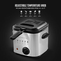 OVENTE 1.5 Liter Electric Deep Fryer FDM1501BR Charcoal and Oil Vapor Replacement Filter Set Pack of 3, White and Black ACPFDM1503, 1.5L