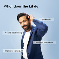 Man Matters Stage 2 Hair Fall Kit | Minoxidil with Procapil 60ml with Biotin Hair Gummies 30N | Stimulates Hair Follicles, Nourishes Hair & Promotes Hair Growth