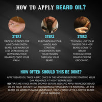 Mancode Beard Growth Oil for Men - 60ml More Beard Growth, With Cedarwood & Rose Mary Natural Oils including Vitamin E, Nourishment & Strengthening, No Harmful Chemicals