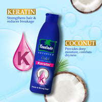 Parachute Advansed Gold Keratin Coconut Hair Oil | Thick & Smooth Hair| No Paraben or Silicone | 300ml