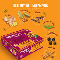 Chaayos Masala Instant Tea Premix Sachets - Regular Sugar (30 Sachets) 30 x 22g (660g) | Instant Masala Chai | Ready Mix Masala Tea Premix